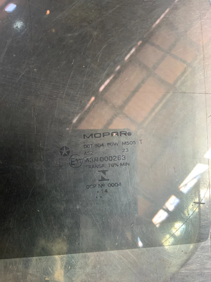 RAM 1500 2500 3500 2013-2018 conductor delantero izquierdo puerta lateral izquierda ventana cristal OEM Foto 2 de 4