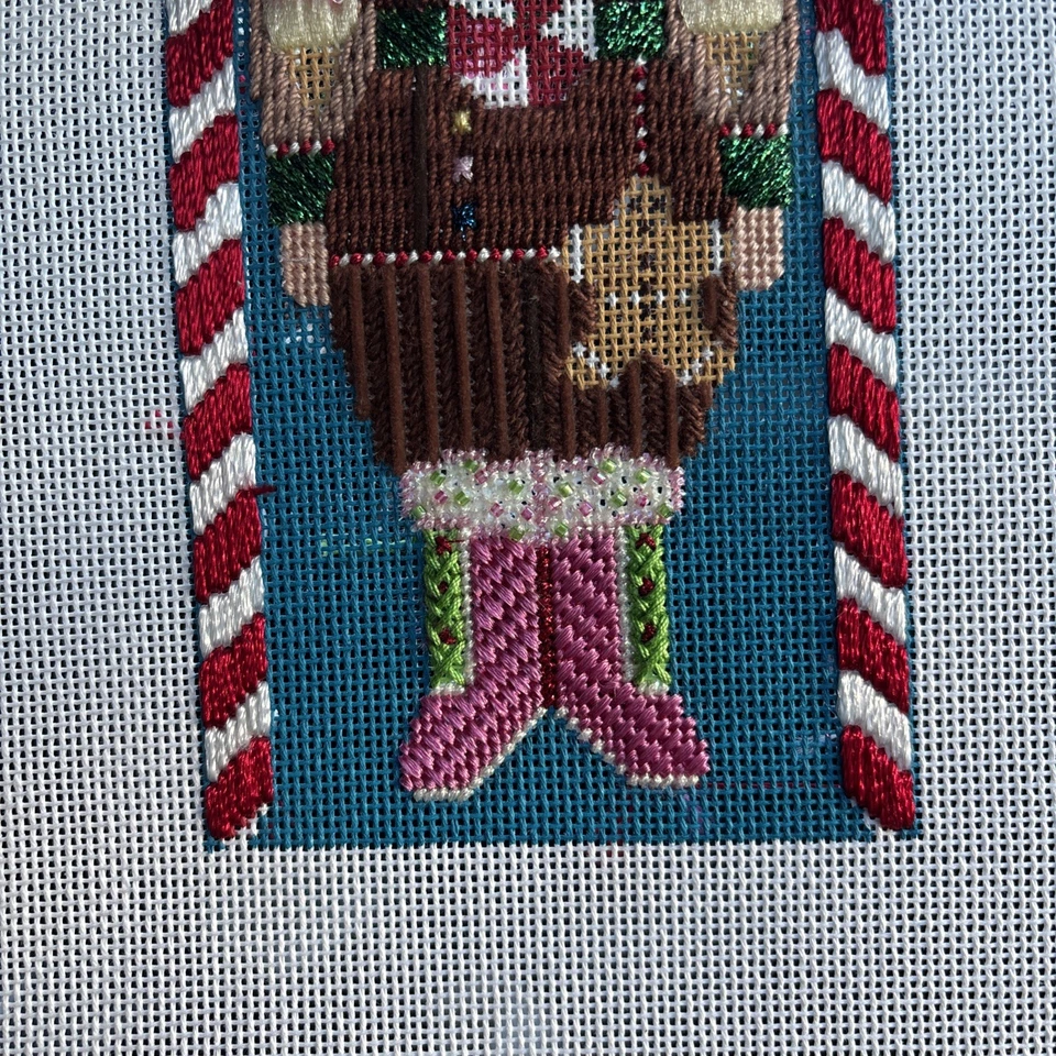 Shelly Tribbey nutCracker Hand painted Needlepoint Canvas Partial -Ship On Frame - Image 4 of 4