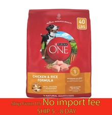 Purina ONE Chicken and Rice Formula Dry Dog Food - 40 lb.... a19.5