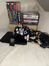 Sony PlayStation 2 PS2 Slim SCPH-70012 Console Lot Tested W/ Yankee Controller