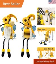 Spring Decorations for Home, Office, Indoor - Yellow Honey Bumble Bee Sunflow...