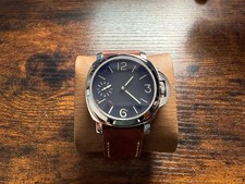  44mm military style Watch Swiss made ETA 6497 Movement handmade - strap