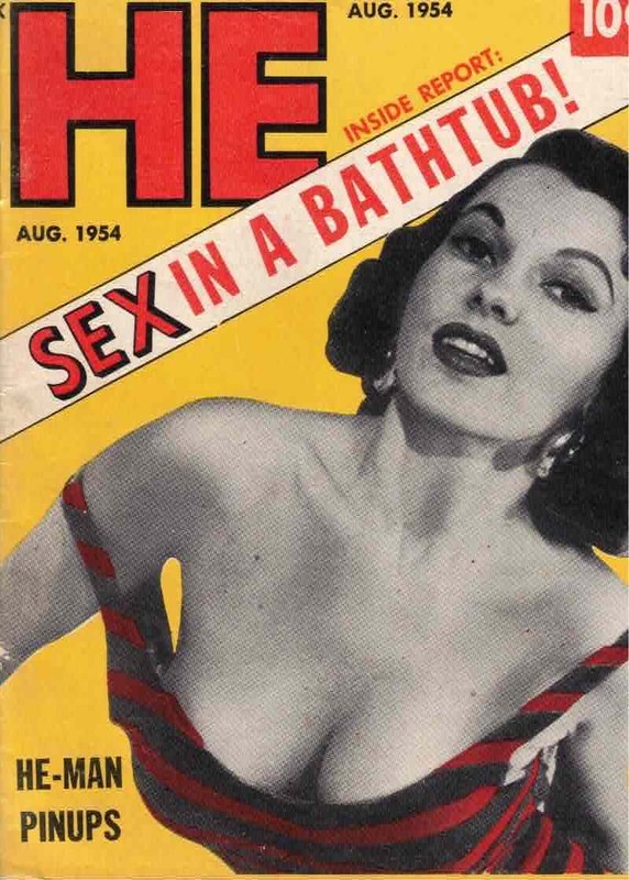 HE #12 August 1954 World's Queerest Ball SEX IN HOLLYWOOD