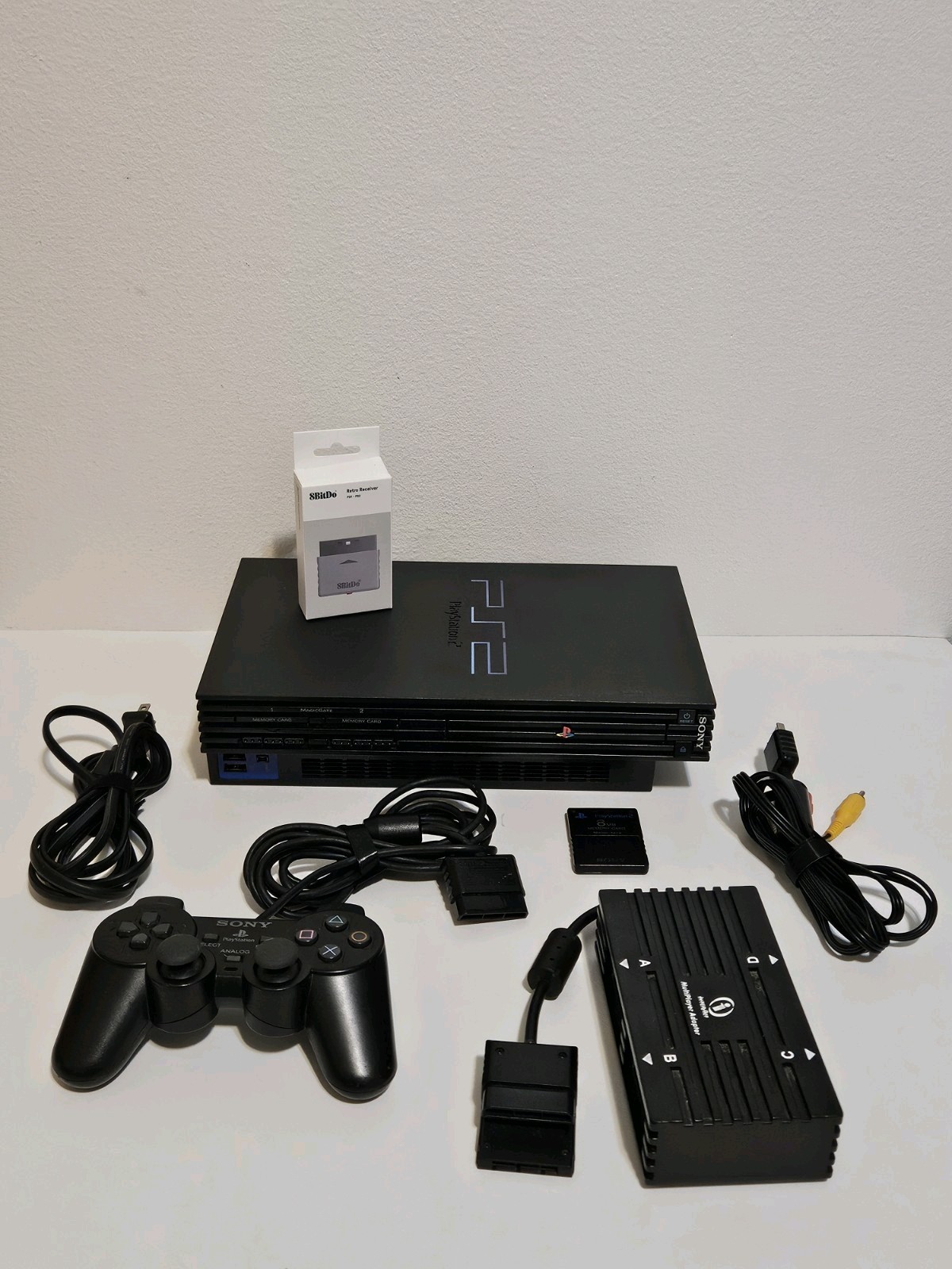 PlayStation 2 Fat Console Bundle SCPH-39001 with Cables Tested in Very Good Condition