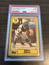 1987 Topps - Tony Pena #60 Tiffany PSA Graded 2 Pittsburgh Pirates 