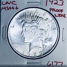 1923 P BU GEM PEACE SILVER DOLLAR UNC MS+++ PL U.S. MINT RARE COIN 6177 — photo 1