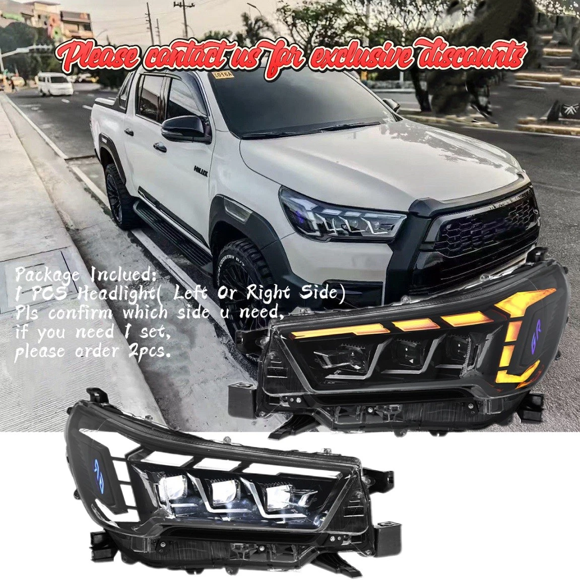 Front Headlights for Toyota Hilux for sale | eBay
