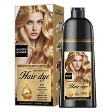 Golden Blonde 3 in 1 Natural Ingredients Instant Hair Dye Shampoo, Ammonia-Free.