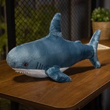 Shark Blue 24 Inch Stuffed Animal Plush Toys Toddler Dolls Kids Gifts