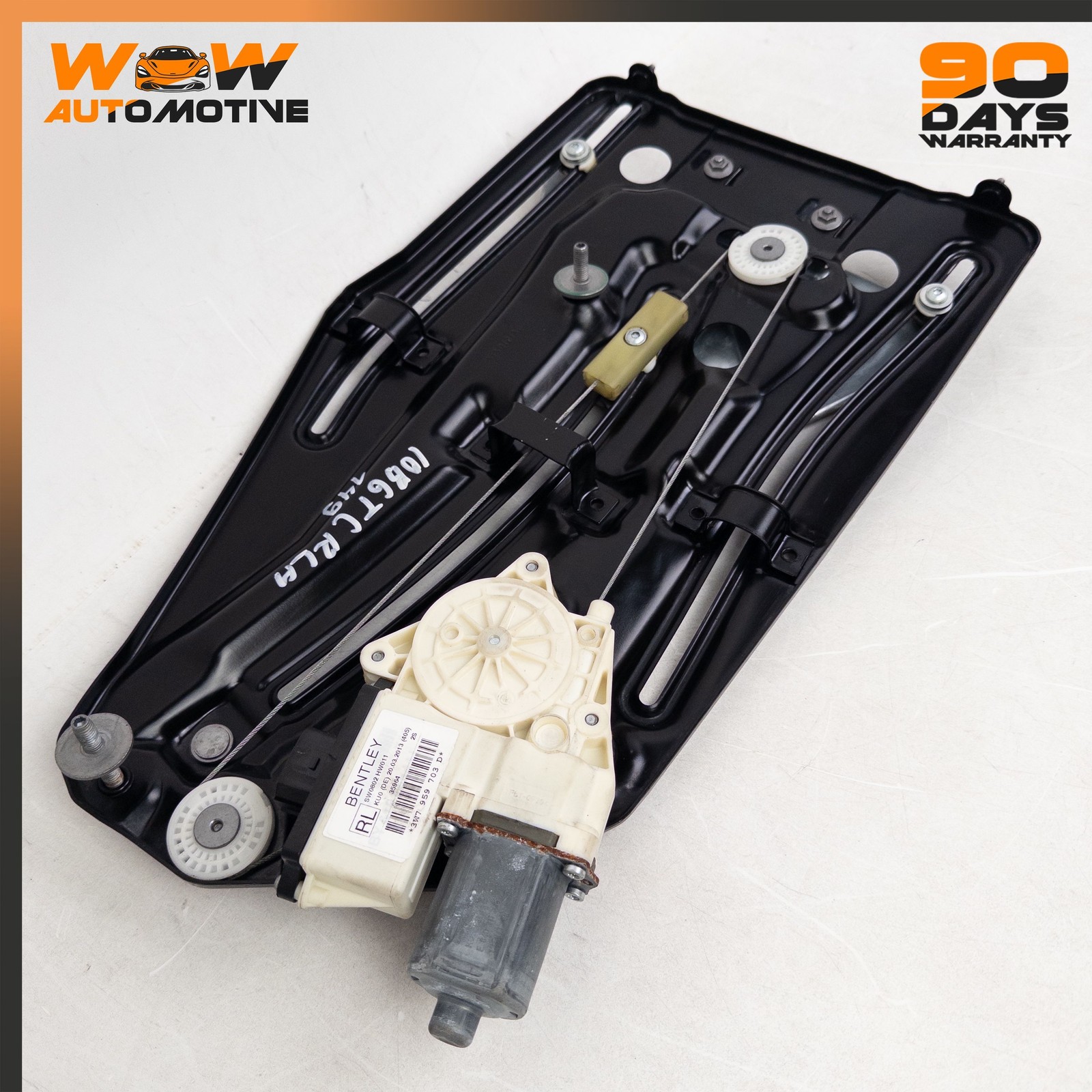 07-11 BENTLEY CONTINENTAL GTC REAR LEFT QUARTER WINDOW REGULATOR MOTOR OEM