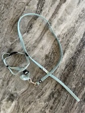 Ensemble collier et laisse réglable pour chat échappée, aqua