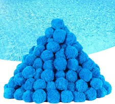 Pool Filter Balls for Sand Filter Pump Swimming Pool 3.1 lbs Reusable Blue
