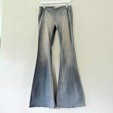 We The Free Women's Size 27 Penny Pull-On Flare Jeans Gray
