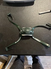 Schutt Four Point Hook Up Green Hard Outer Cup Soft Inner Chin Strap