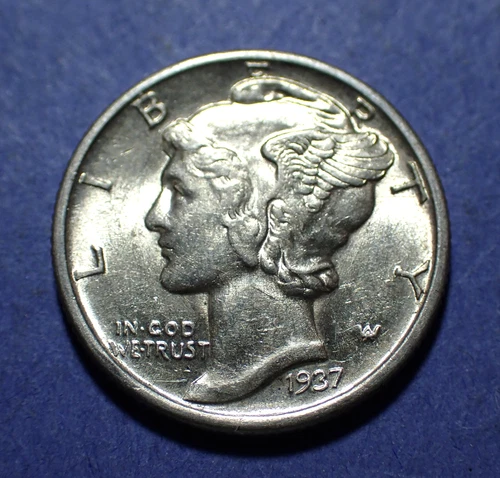 New Listing1937 Mercury Dime  BU