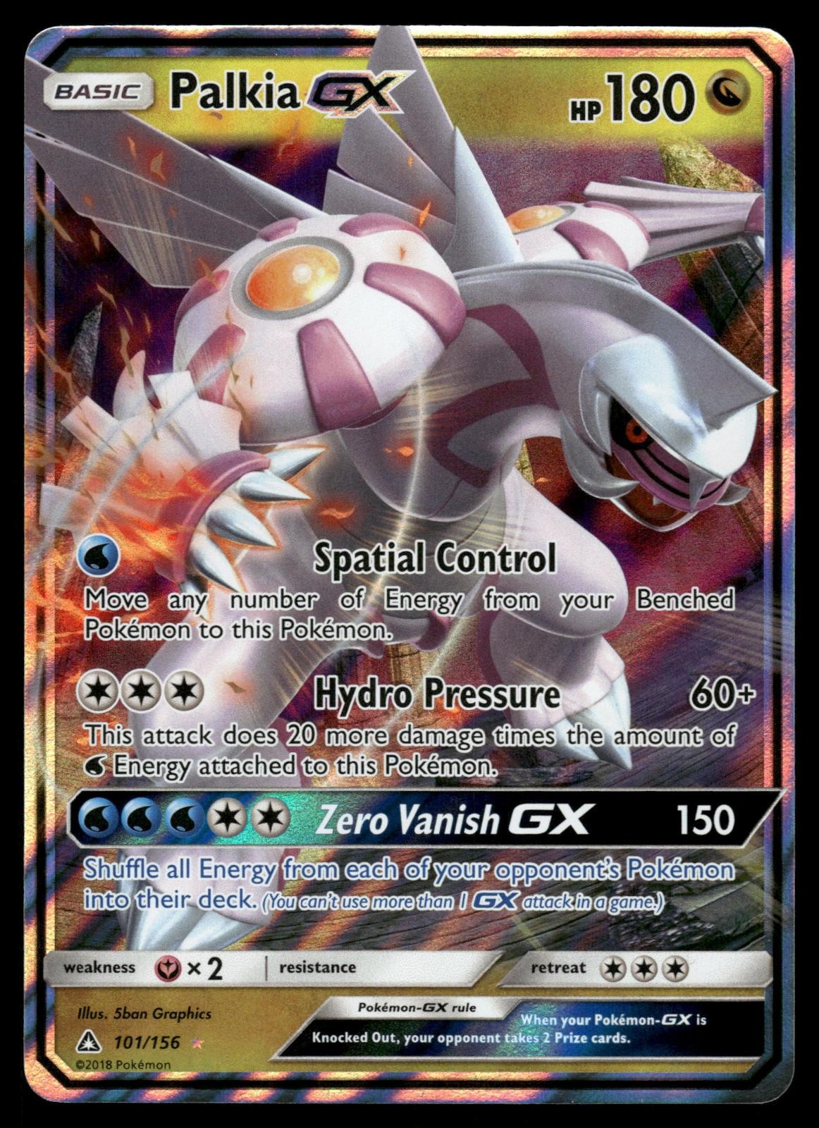 Palkia GX 101/156 Holo GX Rare Ultra Prism Pokemon Near Mint