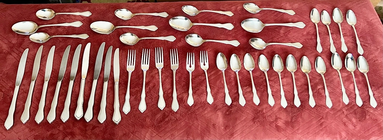 Oneida Collingwood Vintage Lot 42 pieces Flatware Made in the USA! Very Nice!
