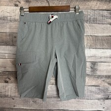 Tommy Hilfiger Boys Athletic Quick Dry Drawstring Gray Shorts Size M 14