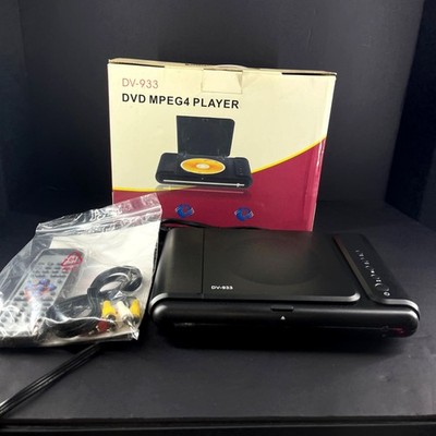 Portable DVD MPEG4 Player DV-933 With Remote & Cables - Tested | eBay