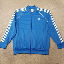 Adidas Mens Track Jacket XL Blue Originals Superstar Trefoil Firebird Zip Up Gym