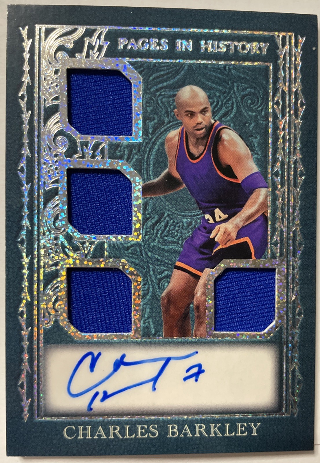 2025 Leaf Glory Of The Game Barkley Garnett Dual Auto Relic Booklet 1/6 view 5