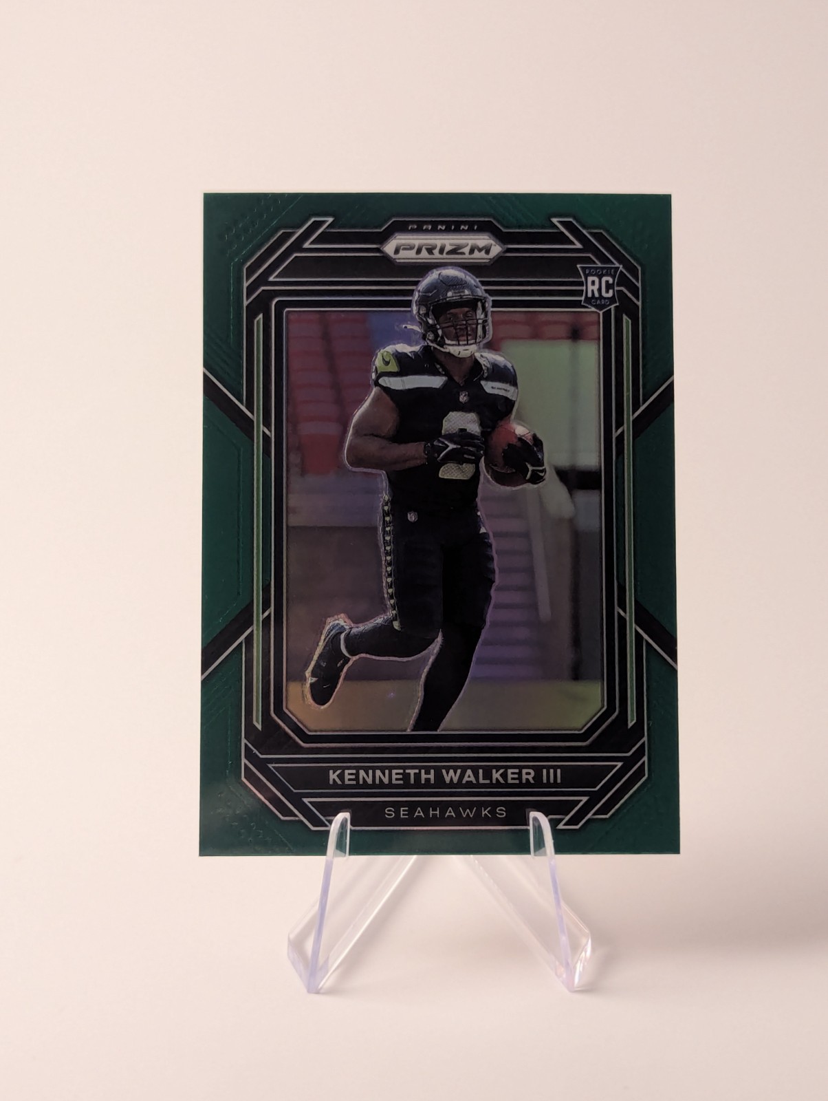 Panini Prizm 2022 Rookies Kenneth Walker III #318 Green Prizm Rookie Seahawks