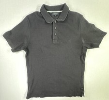 Ted Baker London Gray Textured Short Sleeve Polo Shirt Men  s Size 3 Cotton Blend