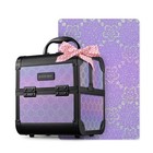 Byootique Makeup Train Case Cosmetic Organizer w/ Mirror Artist Charm — photo 1
