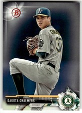 2017 Bowman #BP46 Dakota Chalmers Prospects Oakland Athletics Baseball