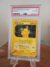 Pokémon TCG Raichu Skyridge Rare Regular PSA 10 27/144 EN 2003 POP 108 on eBay