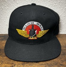 Vintage Phantom Works Boeing Jets Prototype Center Snapback Hat Cap