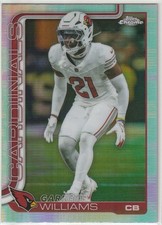 2025 Topps Chrome GARRETT WILLIAMS Arizona Cardinals REFRACTOR #6