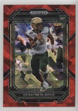 2023 Panini Prizm Draft Picks Red Ice Prizm DeWayne McBride #131 0z4h