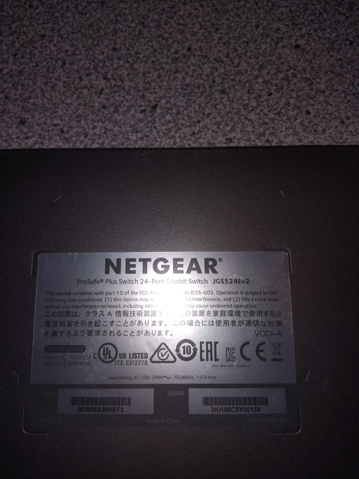 NETGEAR JGS524Ev2 24-Port Gigabit Smart Managed Plus Switch (JGS524E-200EUS) - Bild 2 von 3