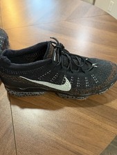 Nike Air VaporMax Men's Black Speckled FlyKnit Low Top Lace Up Rubber Outsole