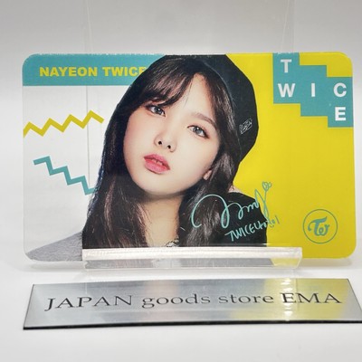TWICE Nayeon Signed Ttrading Photo Clear Card Idol Cute Rare Japan
