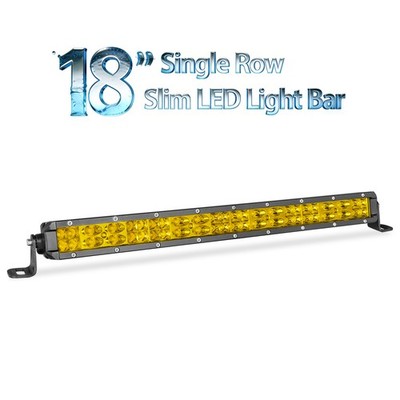 Slim 18'' LED Light Bar Single Row Combo Driving Fog Off Road Tractor 4WD ATV 20''
