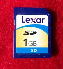 Lexar 1GB Secure Digital SD Card used for older cameras