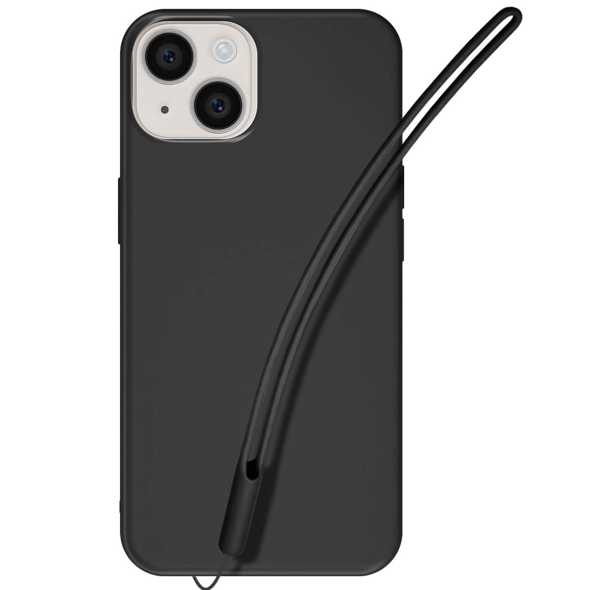 Coque silicone iPhone 14 Plus avec sangle cordon Jaym housse de protection ajustable antichoc - 3