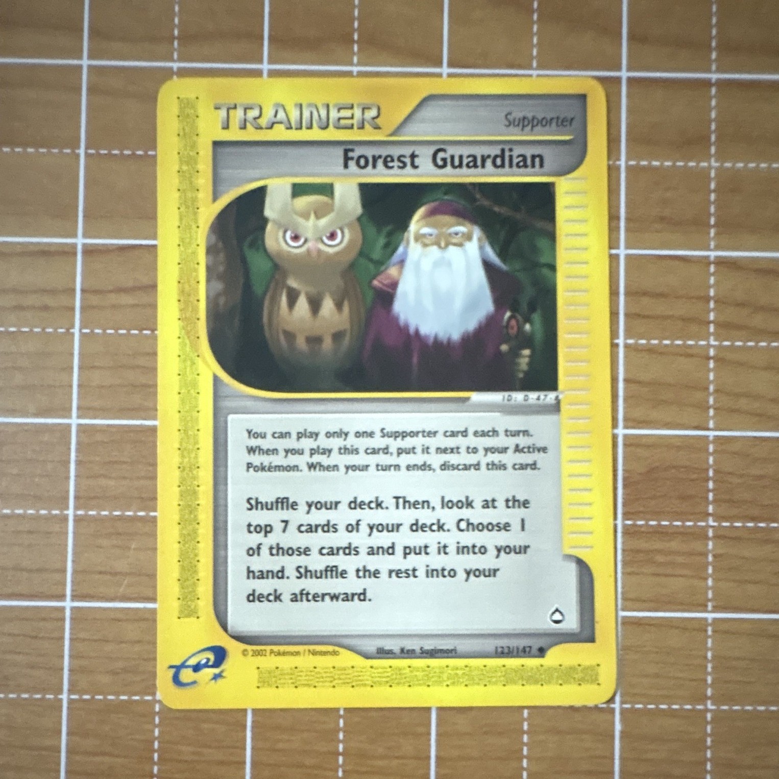 Nintendo Pokémon TCG Aquapolis Forest Guardian 123/147 Regular Eng UC 2002