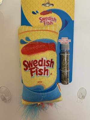 Swedish Fish Cat Toy With Refillable Catnip