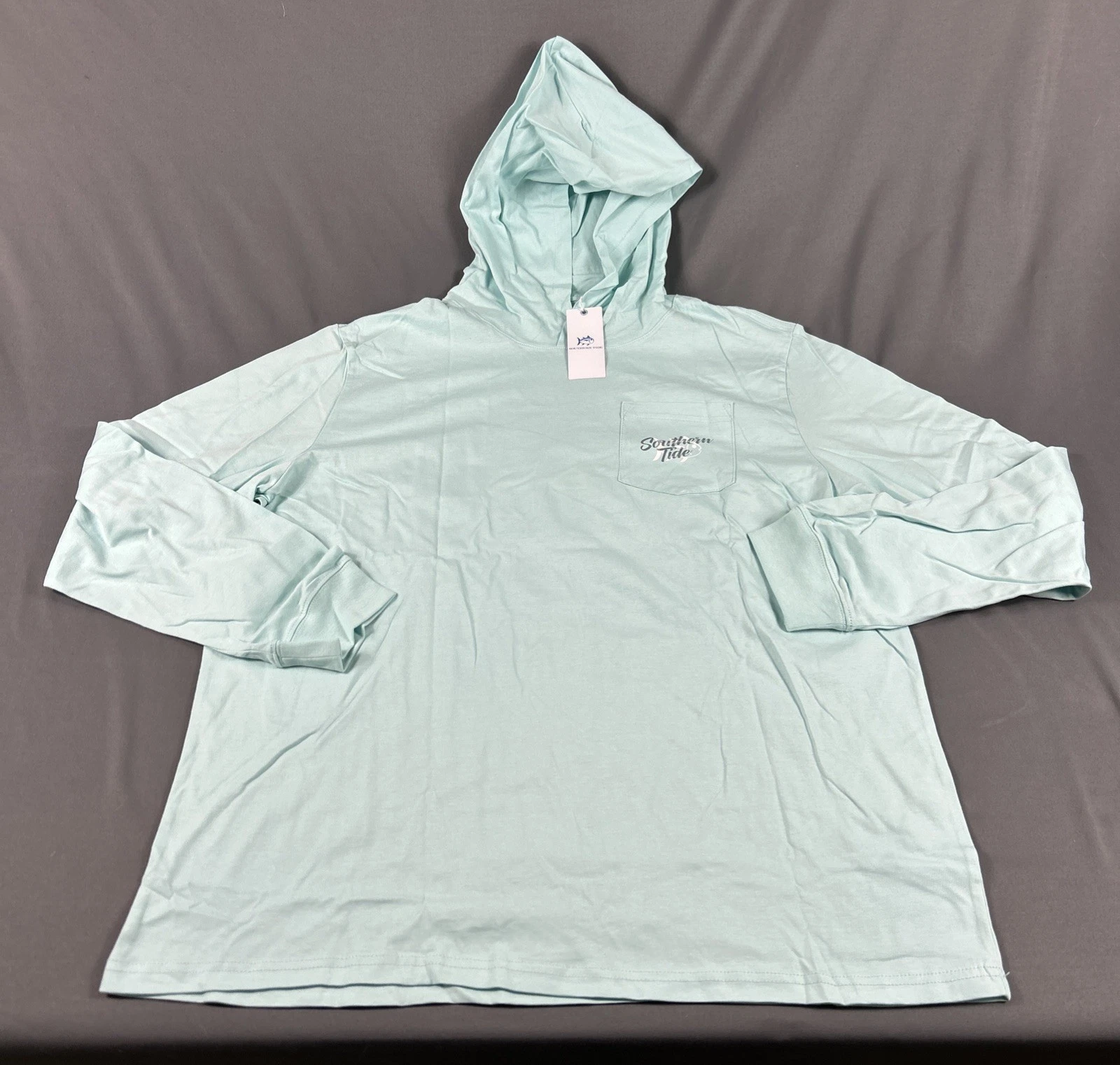 Southern Tide Golf Hoodie Pullover Graphic Print XL Blue Cotton MSRP $99