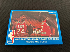MOSES MALONE REGGIE THEUS  1983 STAR ALL STAR GAME #27 NRMT BASKETBALL CARD