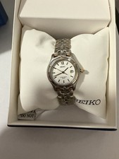 Seiko SXE586 Le Grand Sport White Dial Date Gold & Silver Tone Women's Watch