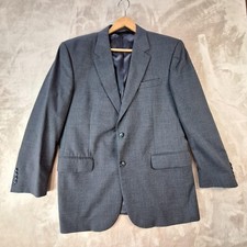 Jos A Bank Suit Jacket Mens 44R Gray Wool Single Vent 2 Button Business