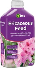 Vitax Ericaceous Liquid Feed 1L Azalea Rhododendron Camellia Plant Food Iron NPK 8.99 per litre