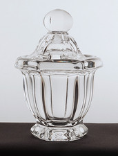 Vintage Baccarat Crystal Bretagne Jam Jelly Candy Jar With Lid 5