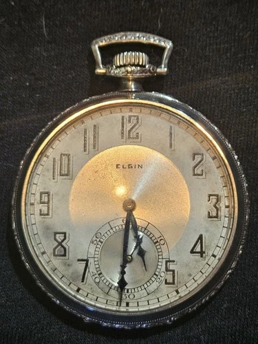 Antique Elgin 16s Pocket Watch 19J 14K Gold Filled Capital Case Runs