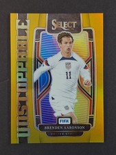 2023-24 Panini Select FIFA BRENDEN AARONSON 8/10 Gold Unstoppable USA #1