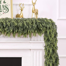2 PCS 6FT Christmas Artificial Cedar Garland for Mantel